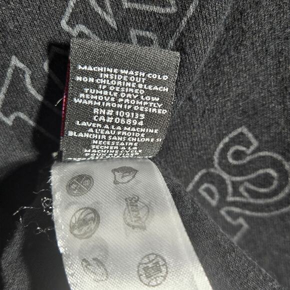 NBA Los Angeles Lakers T Shirt Mens Large Black All Over Print Logo Graphic Tee - Picture 10 of 10